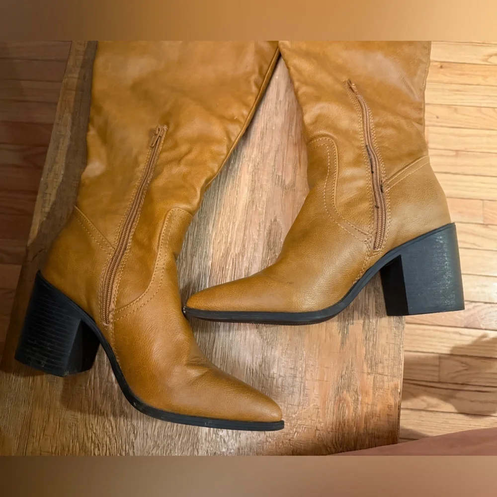 Women's Over the Knee Brown Boots Worn Once Size 8
